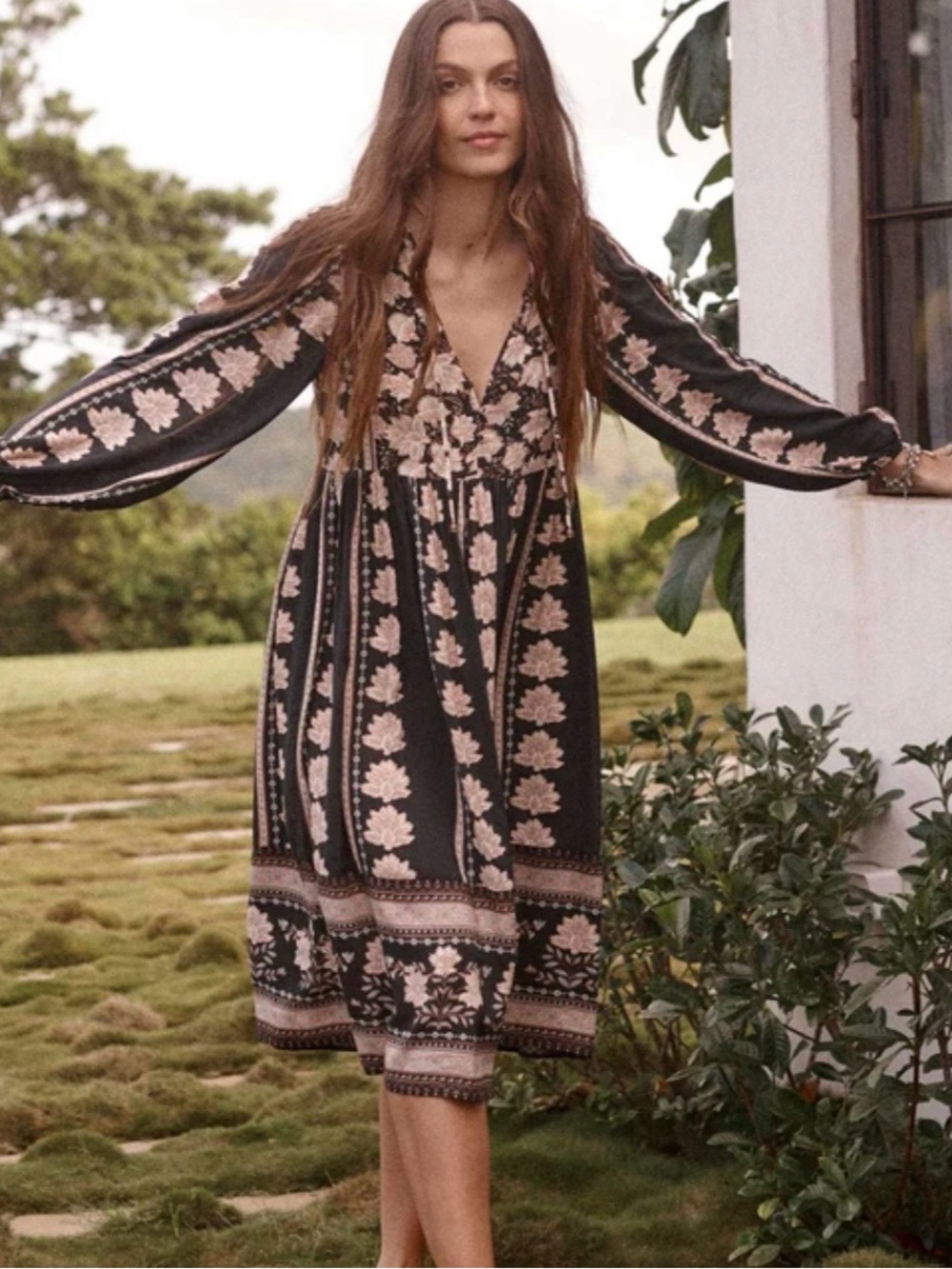 ISO Spell and the Gypsy Petalwood Boho Midi Dress